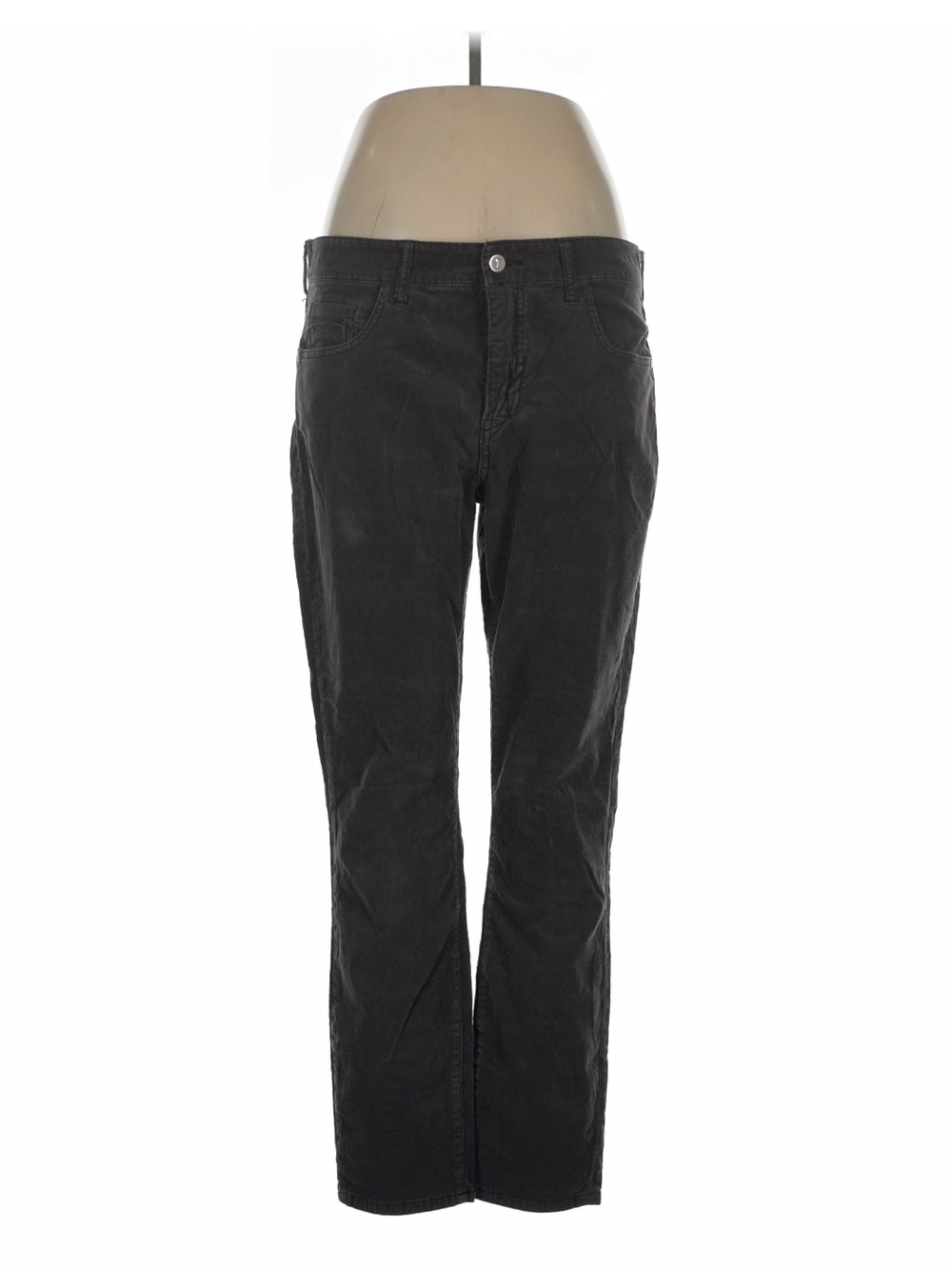 PILCRO AND THE LETTERPRESS Gray Corduroy Jeans Slim Stetson 32 Waist Mid-Rise